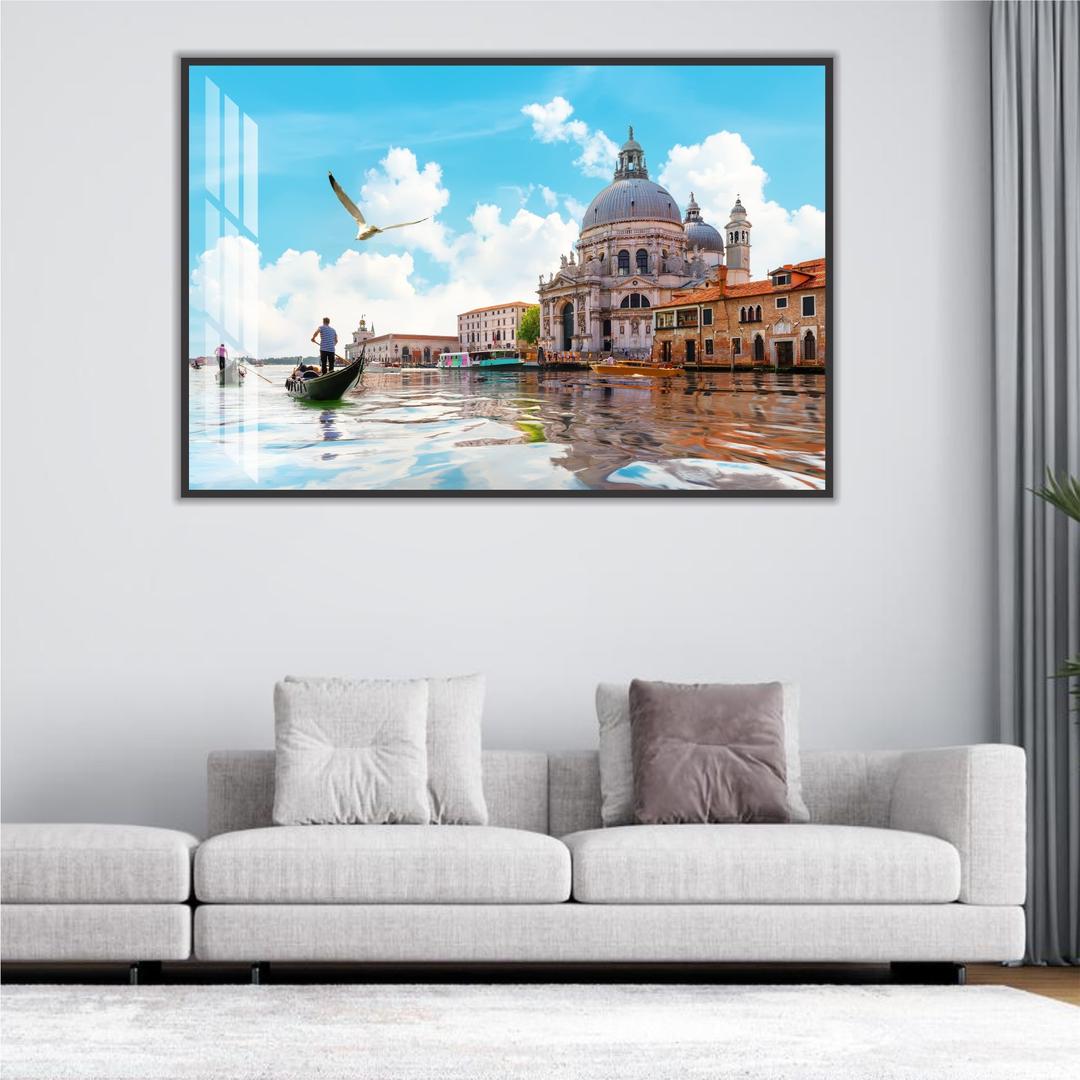 Tranh Treo Tường Đi Thuyền Gondolas Trên Kênh Đào Gand Ở Venice