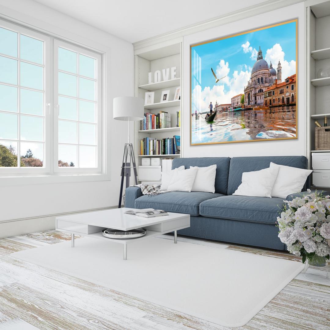 Tranh Treo Tường Đi Thuyền Gondolas Trên Kênh Đào Gand Ở Venice