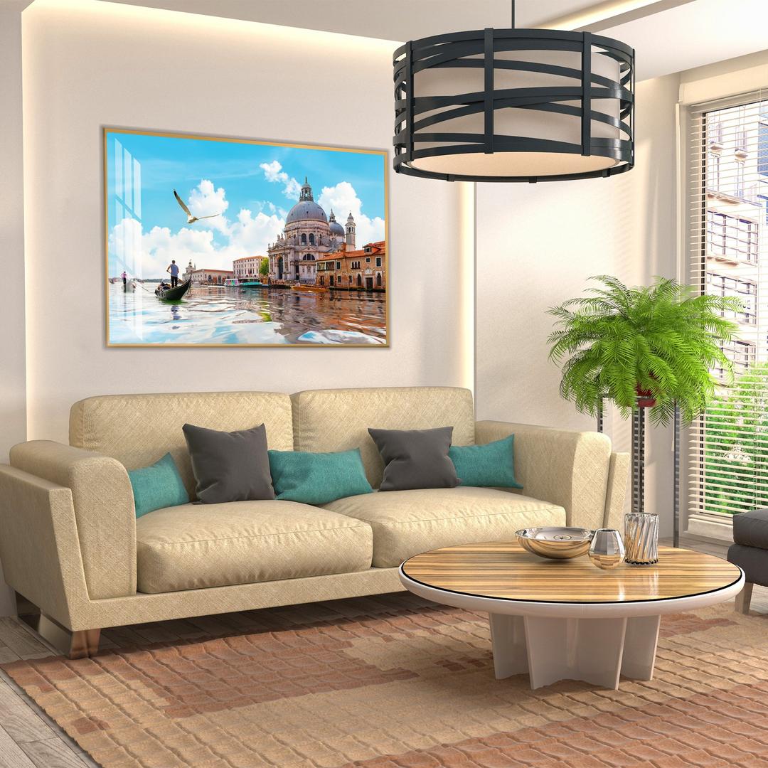 Tranh Treo Tường Đi Thuyền Gondolas Trên Kênh Đào Gand Ở Venice