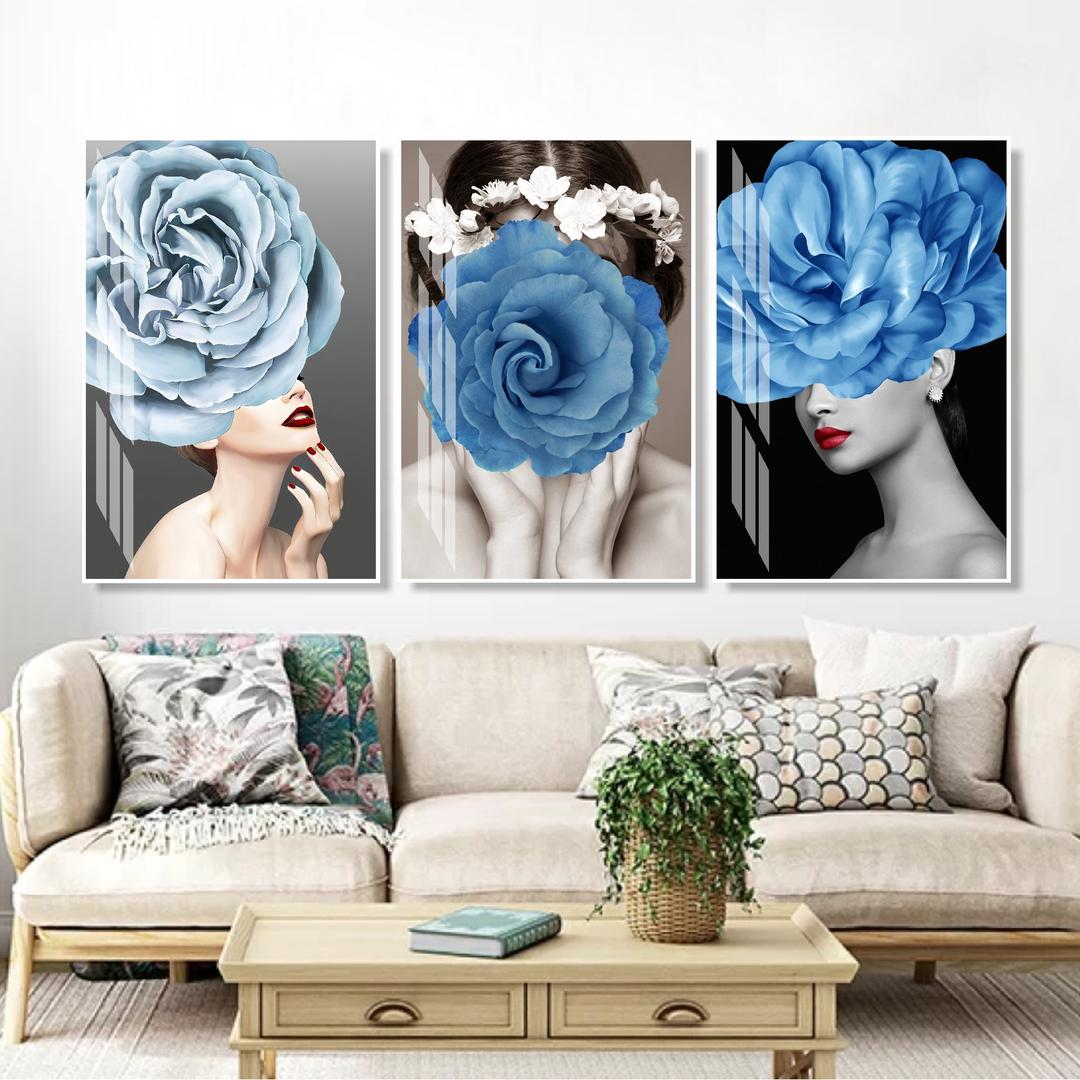 Tranh treo tường cô gái nghệ thuật trừu tượng decor phòng ngủ 96