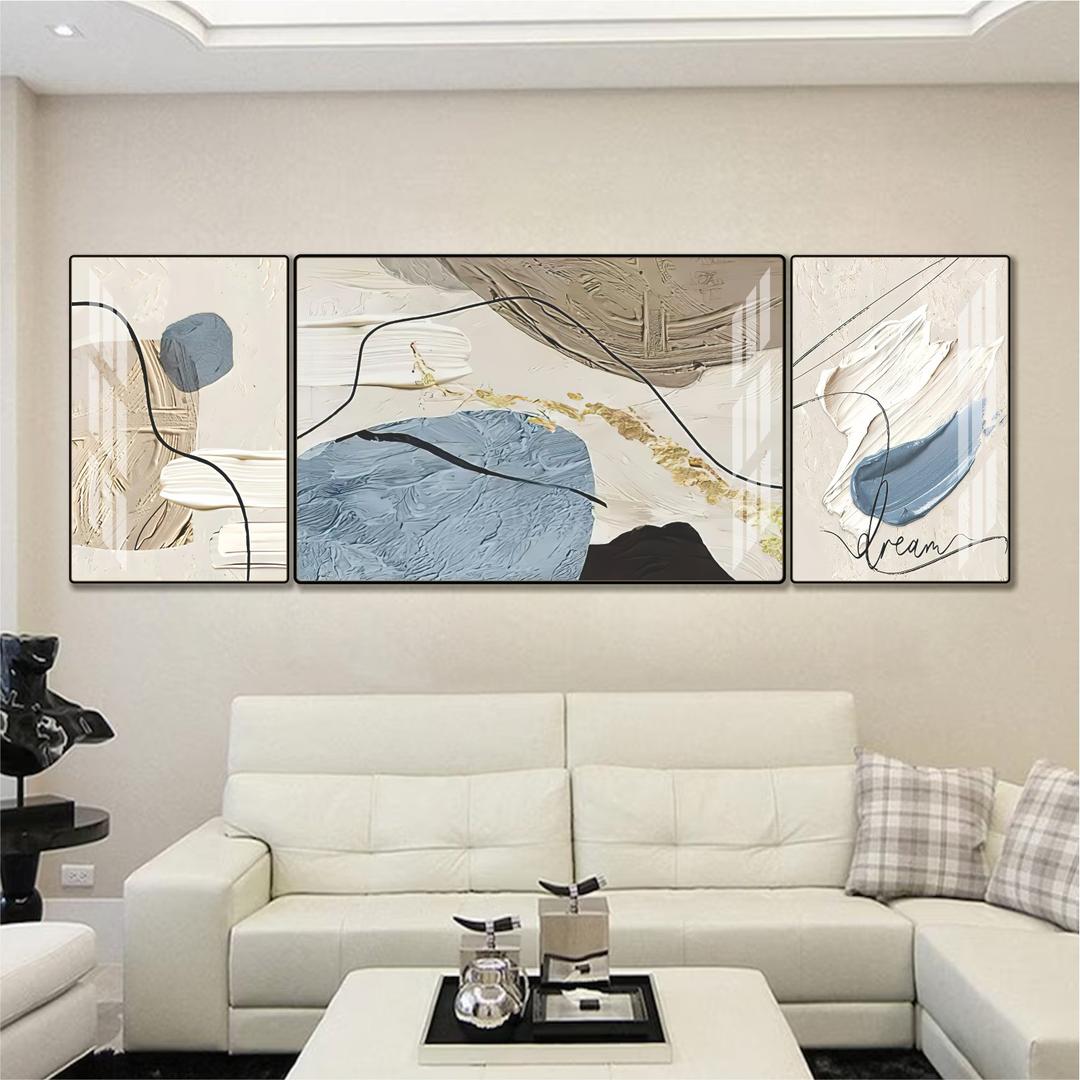 Tranh treo tường tráng gương trang trí phòng khách hiện đại mẫu 860