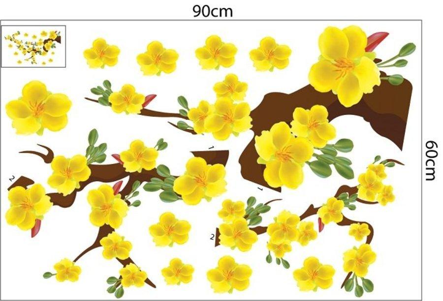 Combo Decal Trang Trí Tết Xuân Giáp Thìn Đón Năm Mới