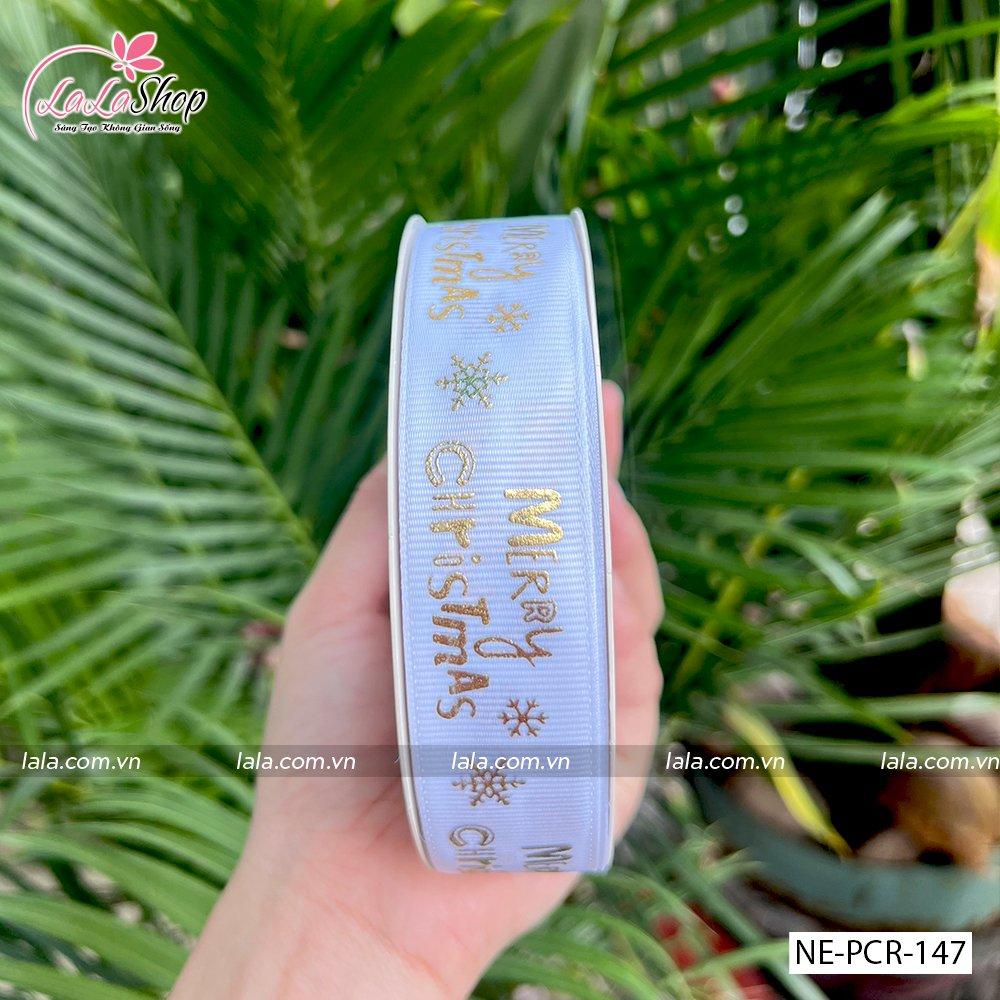 Cuộn ruy băng giáng sinh trang trí cây thông noel mẫu 147