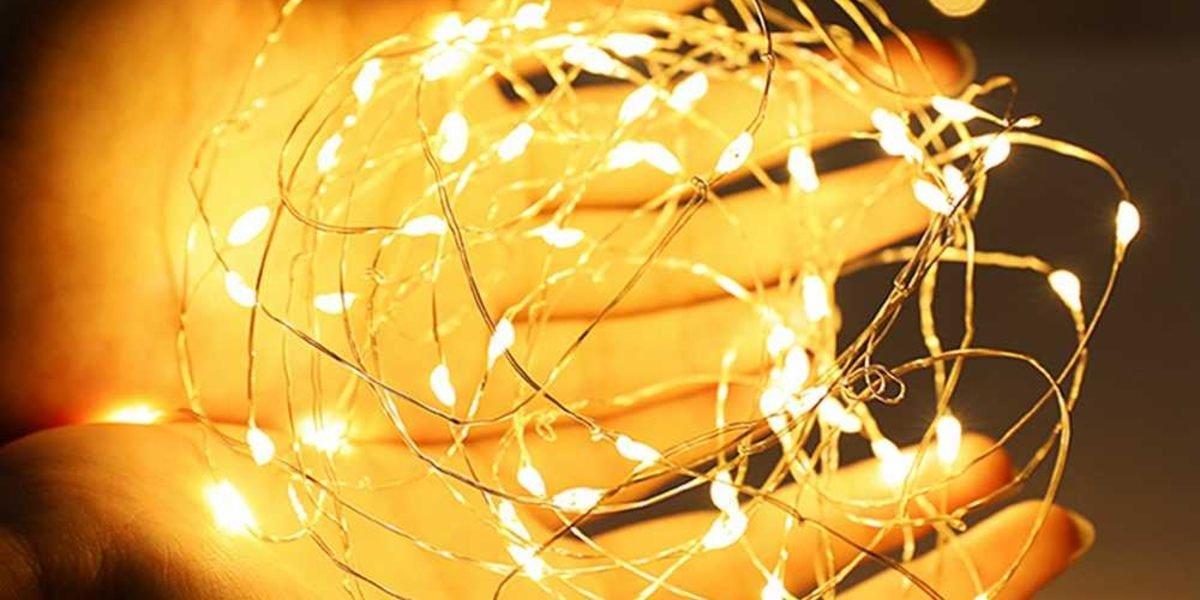 Đèn trang trí tết - Đèn đom đóm có thể dùng để làm nổi bật những tiểu cảnh nhỏ khi trang trí tết
