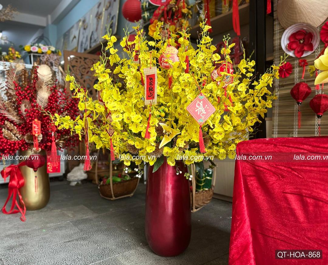 Chậu hoa mai vàng tài lộc đầy nhà đón tết mẫu 868