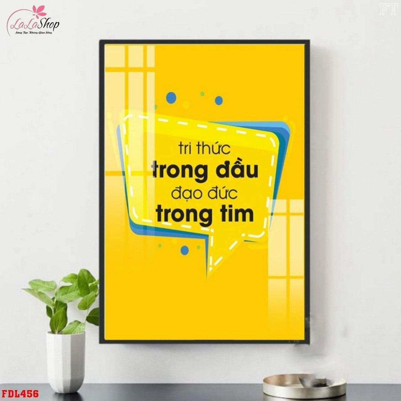 Tranh treo văn phòng - Sử dụng slogan kết hợp với các biểu tượng giúp tranh treo văn phòng thêm đẹp mắt