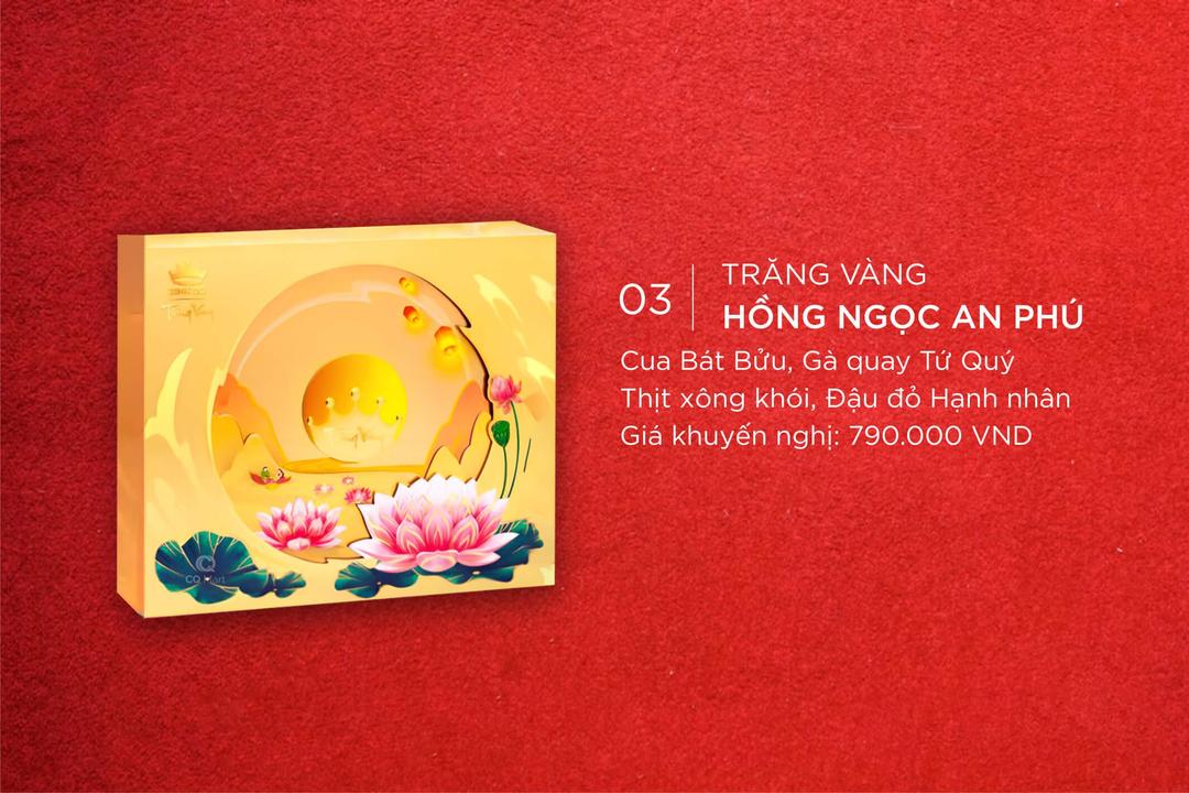 Bánh Trung Thu Kinh Đô Trăng Vàng Hồng Ngọc An Phú 4 Bánh 160g Thượng Hạng