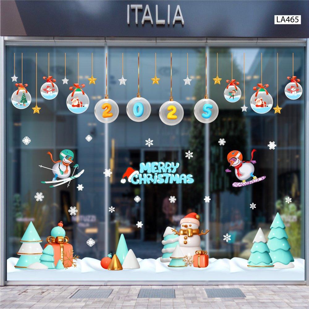 Mẫu decal trang trí Noel đẹp nhất tại Lala mẫu 9