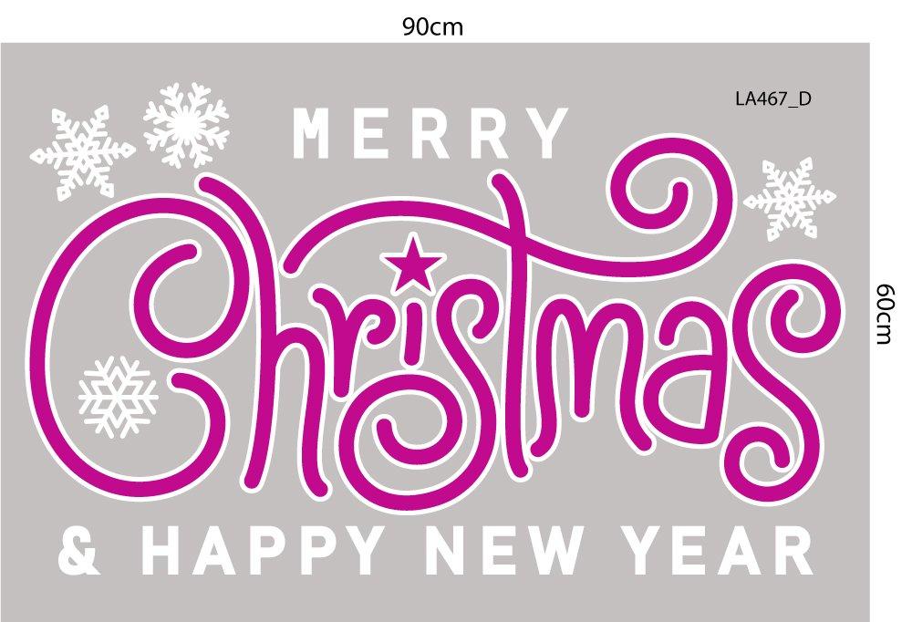 Combo Decal Trang Trí Noel Ông Già Noel, Gấu Trắng Và Những Người Bạn