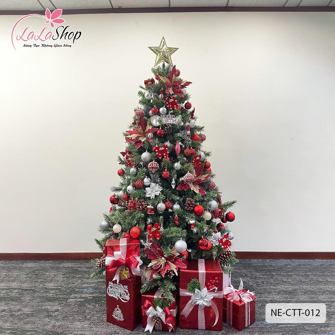 Cây Thông Noel 1m8 kèm phụ kiện trang trí mẫu 11