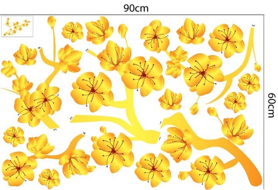 Combo Decal Trang Trí Tết Mừng Xuân Ất Tỵ Tài lộc May Mắn 2025