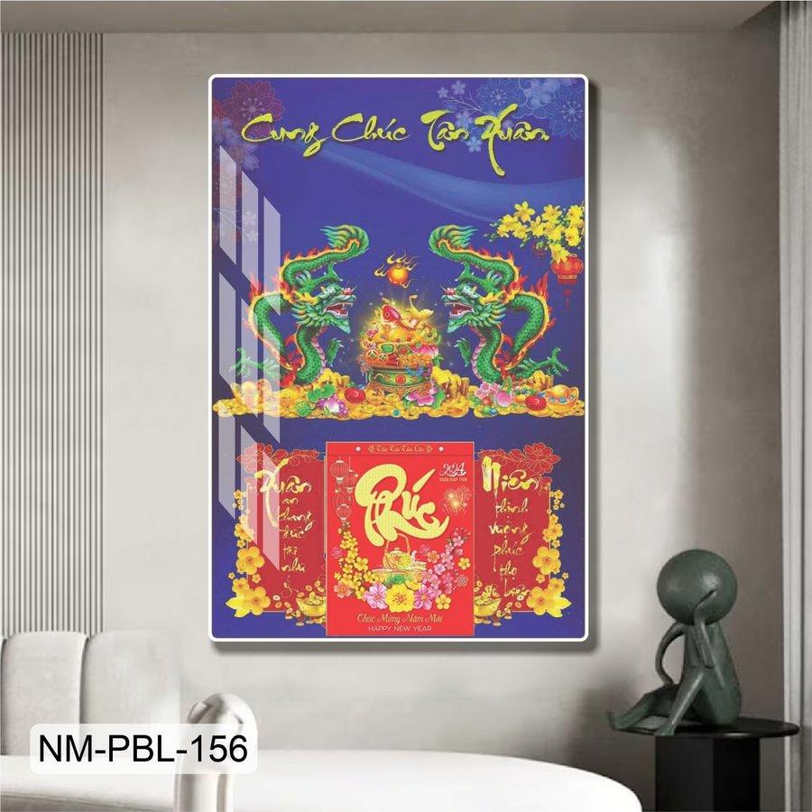 Lịch Tết Tranh Tráng Gương Treo Tường Cung Chúc Tân Xuân Thịnh Vượng