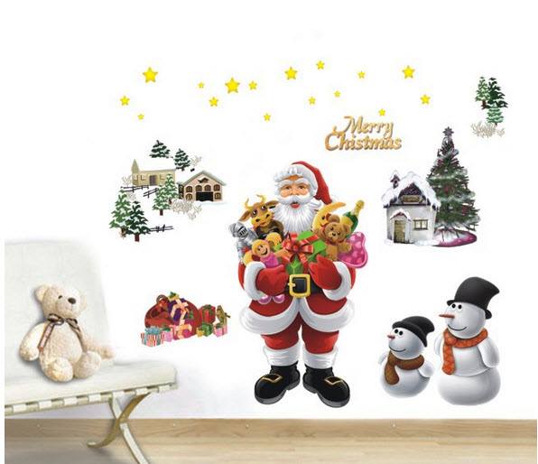 Decal dán tường Noel 2