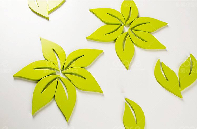 Gỗ 3D hình lá 2