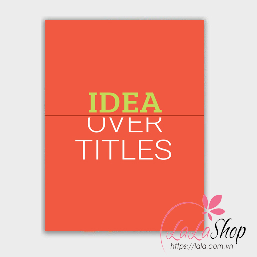 Decal văn phòng Idea over titles
