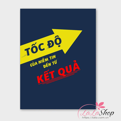 Tranh treo tường Tốc độ của niền tin đến từ kết quả