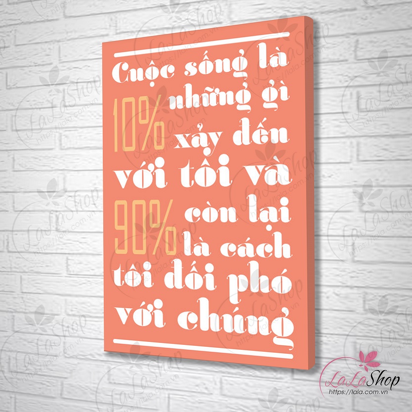 Tranh treo tường 90% còn lại là cách tôi đối phó với chúng