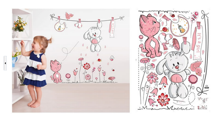 Đôi bạn thỏ và mèo