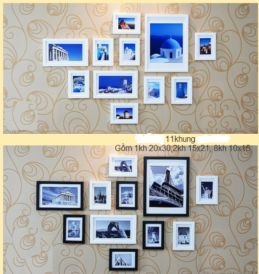 Khung gỗ bộ 11 khung - KG023