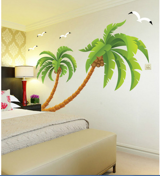 Decal dán tường cây dừa Bạn đang muốn trang trí cho căn phòng của mình thêm phần sinh động và đặc biệt hơn? Decal dán tường cây dừa chính là lựa chọn hoàn hảo cho bạn. Với hình ảnh cây dừa trồi lên giữa không gian, bạn sẽ có cảm giác như đang đứng trên một bãi biển đầy nắng và gió.