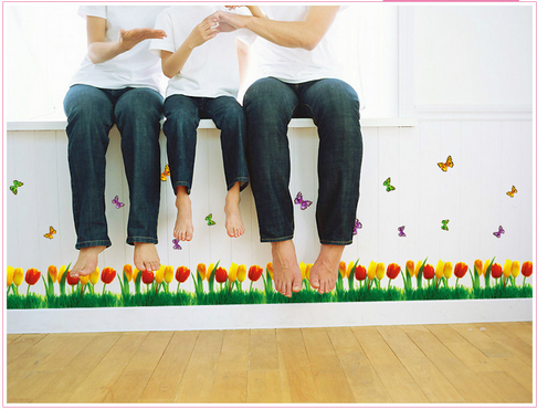 Chân tường tulip 2